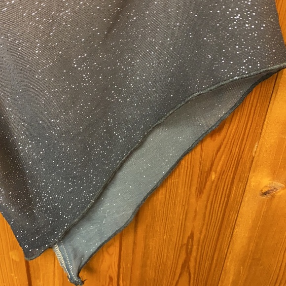 CB Established 1962 Beige-Black Party Sparkly Glitter Blouse Top Kimono Sleeves - Picture 10 of 13